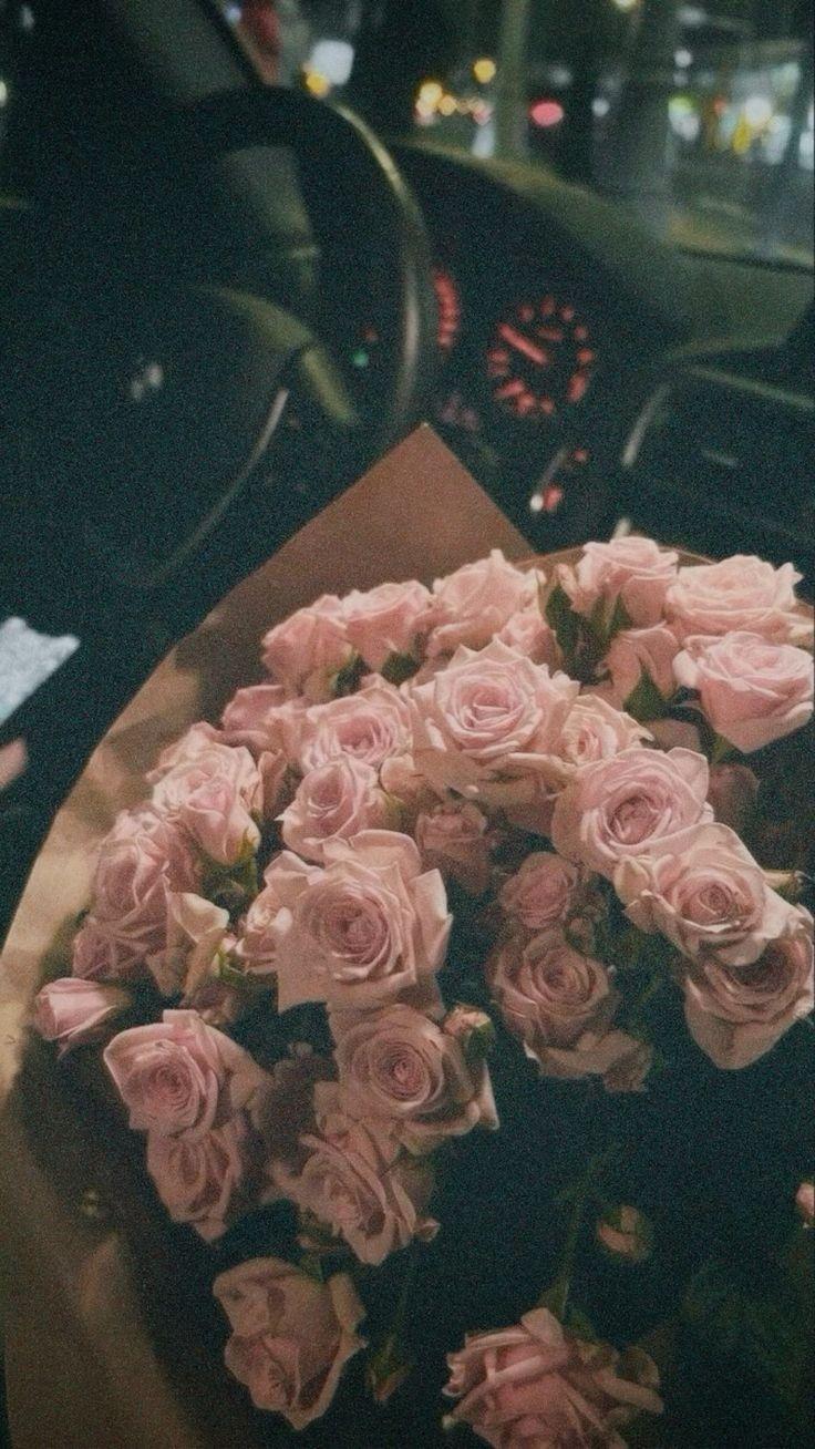 Professional floral arrangement in modern corporate setting